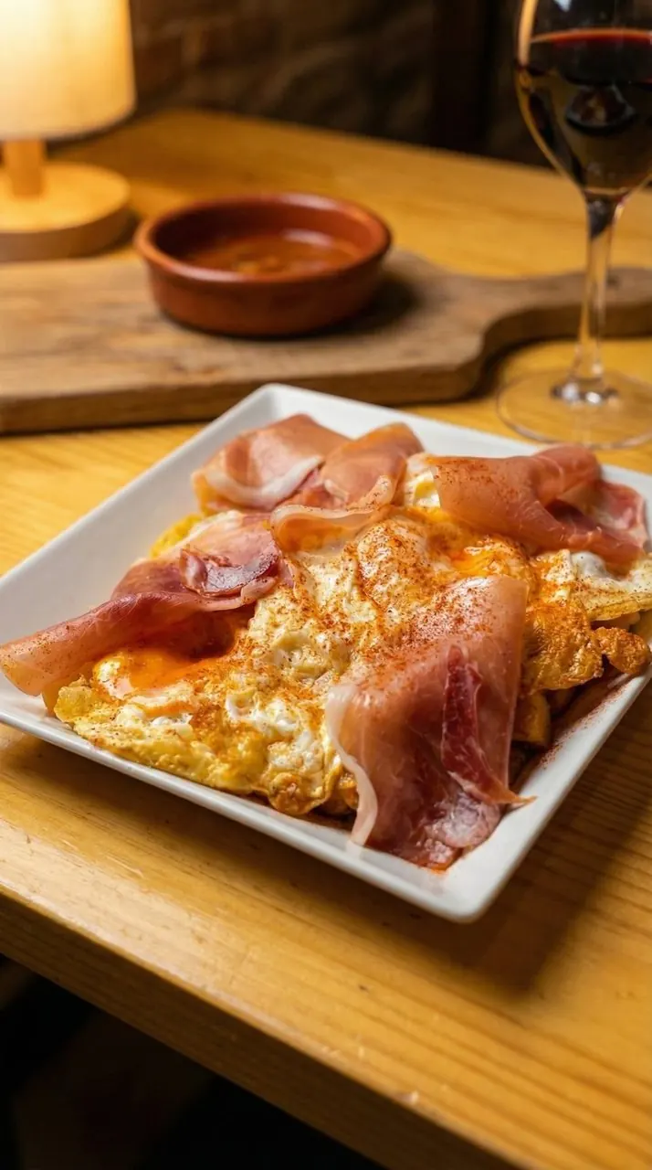Huevos Rotos con Jamón